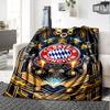 Golden Bayern Munich Emblem Blanket Comfortable Perfect for Chair Office Chair Office for All Occasions Stylish Decor Birthday Christmas Gift Blanket