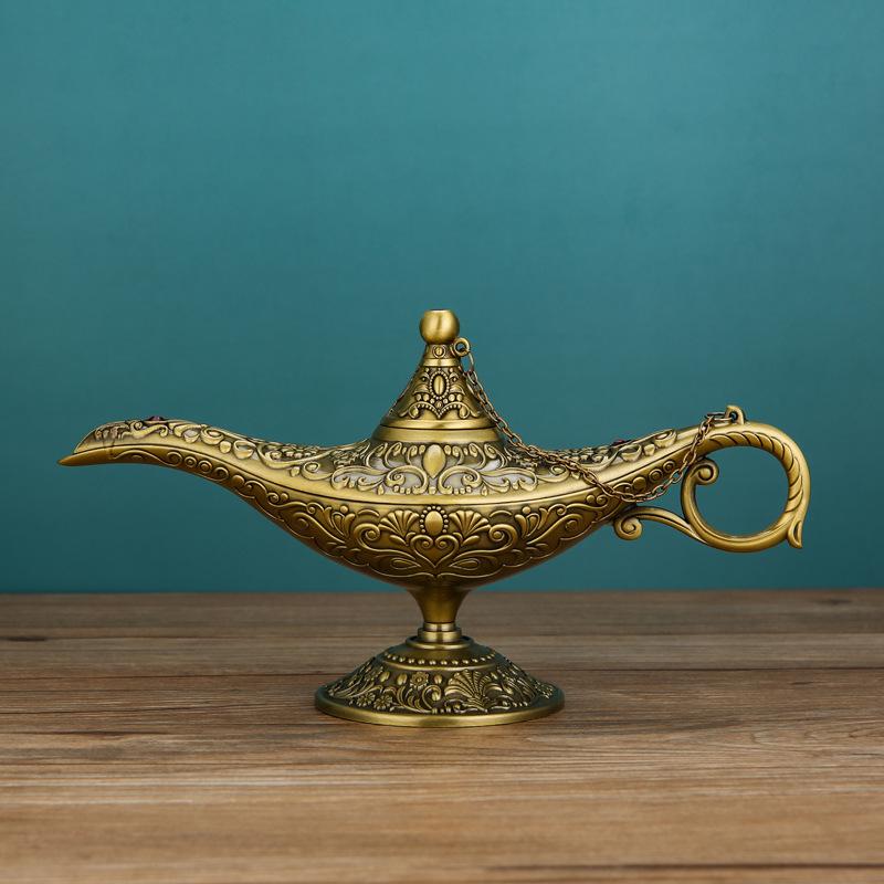 European Aladdin Magic Lamp Home Wishing Lamp Craft Creative Light Luxury Russian Home Decorative Ornaments Home Accessories