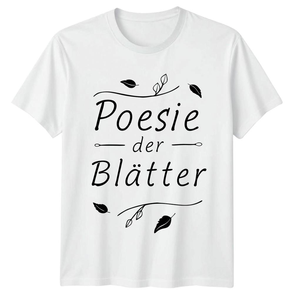 Poesie Der Bltter Unisexs TShirt Autumn Nature Birthday Gift For Her S