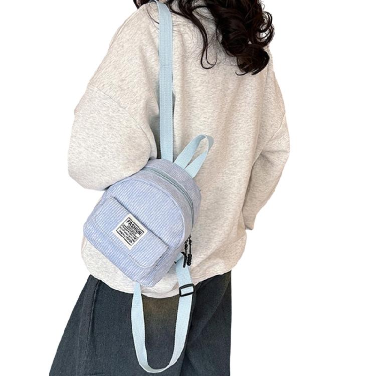 Damen Corduroy Rucksack Schüler Schultasche Reise Rucksack Mini Rucksack