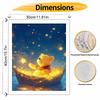 Disney Winnie the Pooh Star Boat Oil Painting Art Handmade Diy Painting Home Decoration Gift