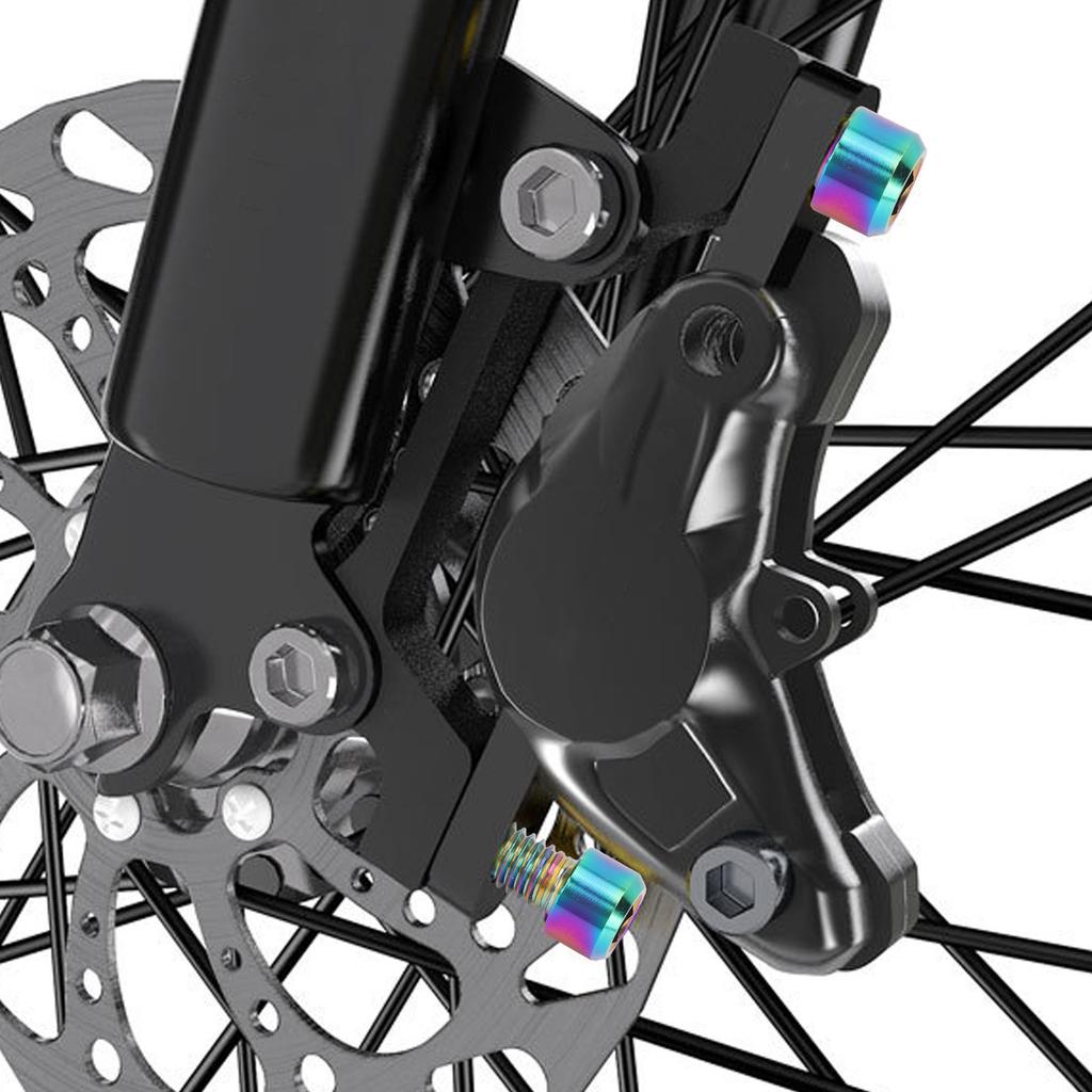 4Pcs Mountian Bike Brake Screws   Alloy M6 16mm Bike Disc Brake Clamp   Fixed Screw   Accessories