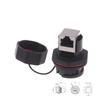 Ethernet Waterproof RJ45 Network Adapter with Dust Cover for Outdoor Signal Transfer and Protection