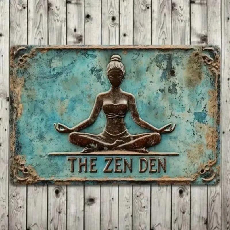 Metal Wall Art Sign Hanging Decor 20x30cm