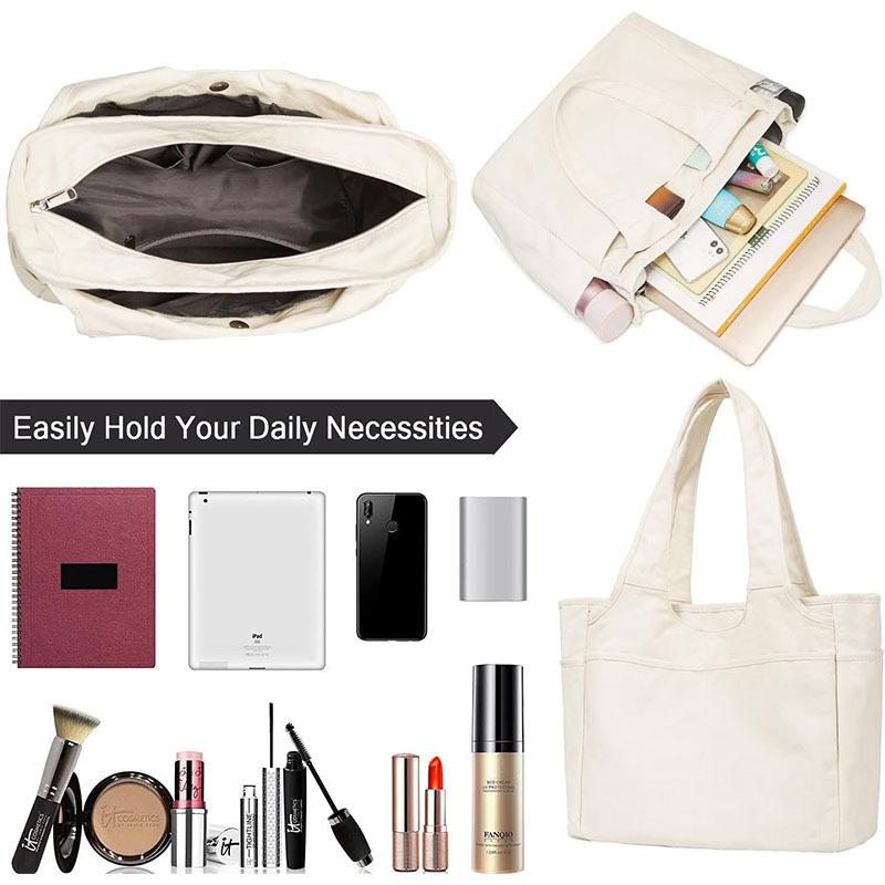 Trendy Portable Oxford Cloth Women's Cloth Bag, Casual Multi-pocket Large-capacity Travel , Waterproof Shoulder Bag SG