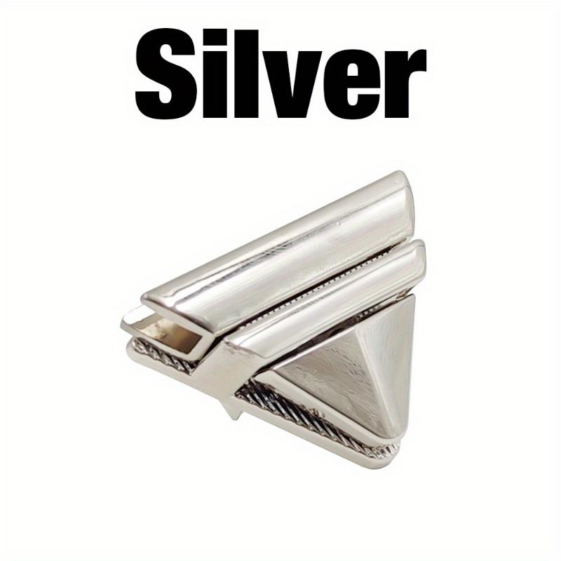 1pc metal triângulo imprensa bloqueio de moda interruptor fecho de couro artesanato bolsa feminina bolsa de ombro diy ferragem