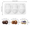 Molde de Silicona 3D de Grado Alimenticio con Diseño de Cacahuete para Pastel Mousse Francés, Chocolate, Repostería de Cocina, Herramienta de Pastelería