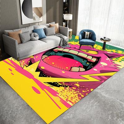 Anime Teppich Cartoon Wohnzimmer Schlafzimmer Küche Sofatisch Balkon Teppich Rutschfeste Waschbare Matte Exquisite Heimdekorationen
