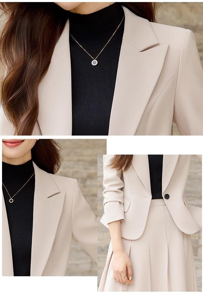 Skirt Suit for Women in their 30s and 40s Stylish Business Formal Wear for Entrance Spring and Autumn Ceremonial Casual Wear for Suitable for Women in