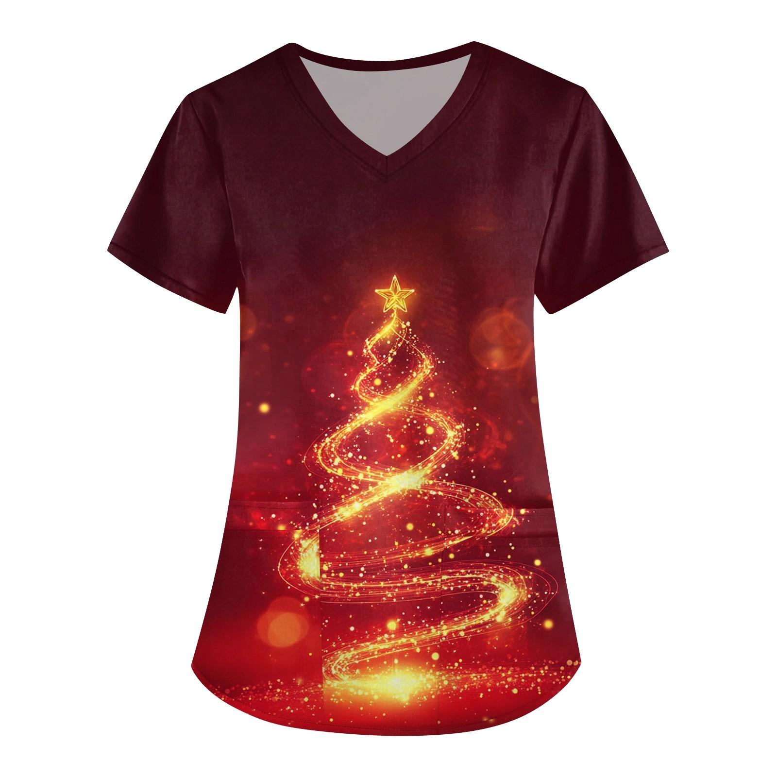 

Женское платье Lady Care, топ с рождественским принтом XL красный