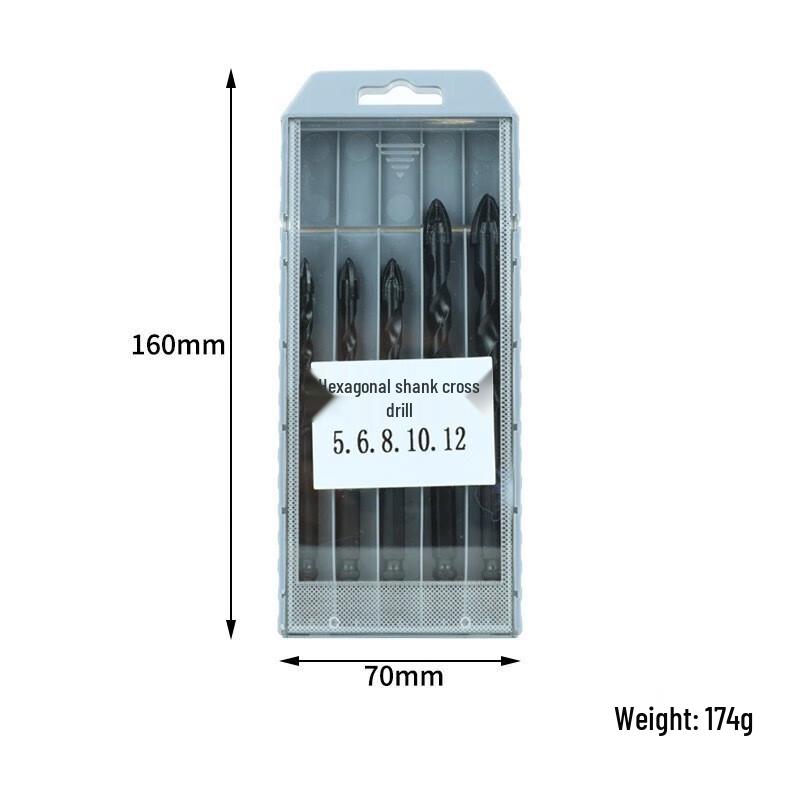 Hex Shank Triangle Drill Bit for Tile and Glass