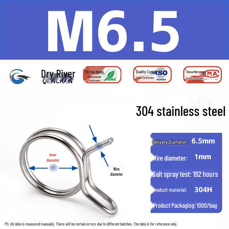 

Stainless Steel Double Wire Quick-Install Spring Clamp for Car Oil/Water Pipes