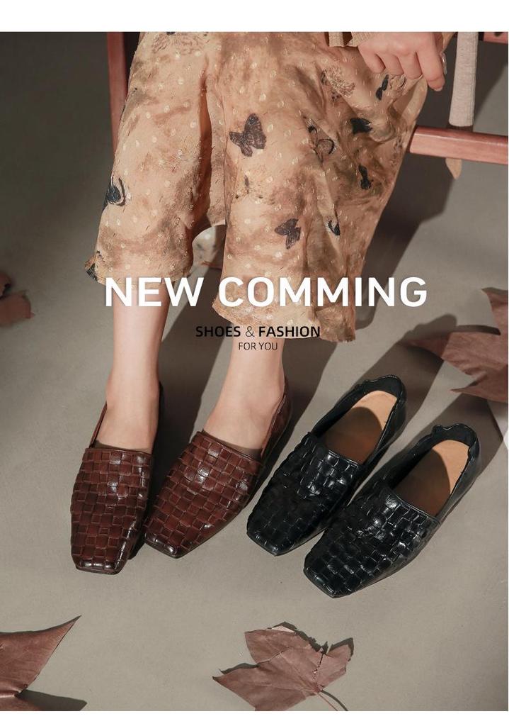 Women's Korean Style Washable Cowhide Loafers: Soft Leather Mary Janes for Mother's Day