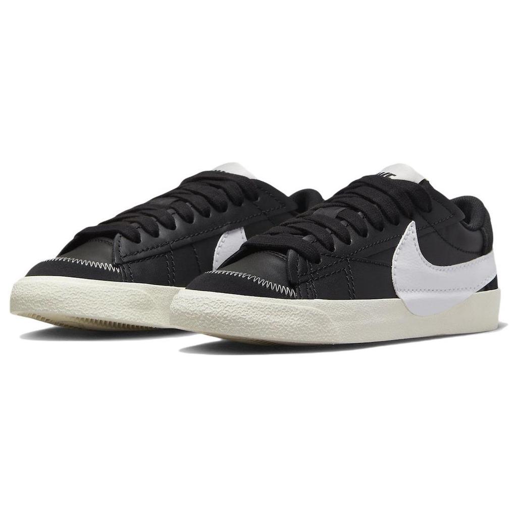 Nike Blazer Low 77 Jumbo Black White Women Sneakers Sail FD9858-001