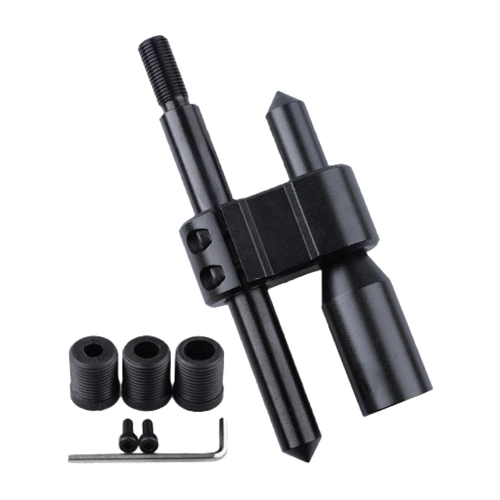 KeiSquare Extension Shift Knob Extension Drift Universal Conversion Height Adjustment MT Car Custom Car Adapter M12x1.25 M18x1.5 (Black, M12)