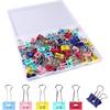 Ufmarine 60 Pcs Small Binder Clips 3/4 Inch, Cute Smiling Binder Clips for Officee