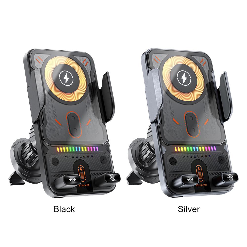 Wireless Car Charger Car Phone Holder Air Vent Phone Bracket Auto Clamping Car Accessories