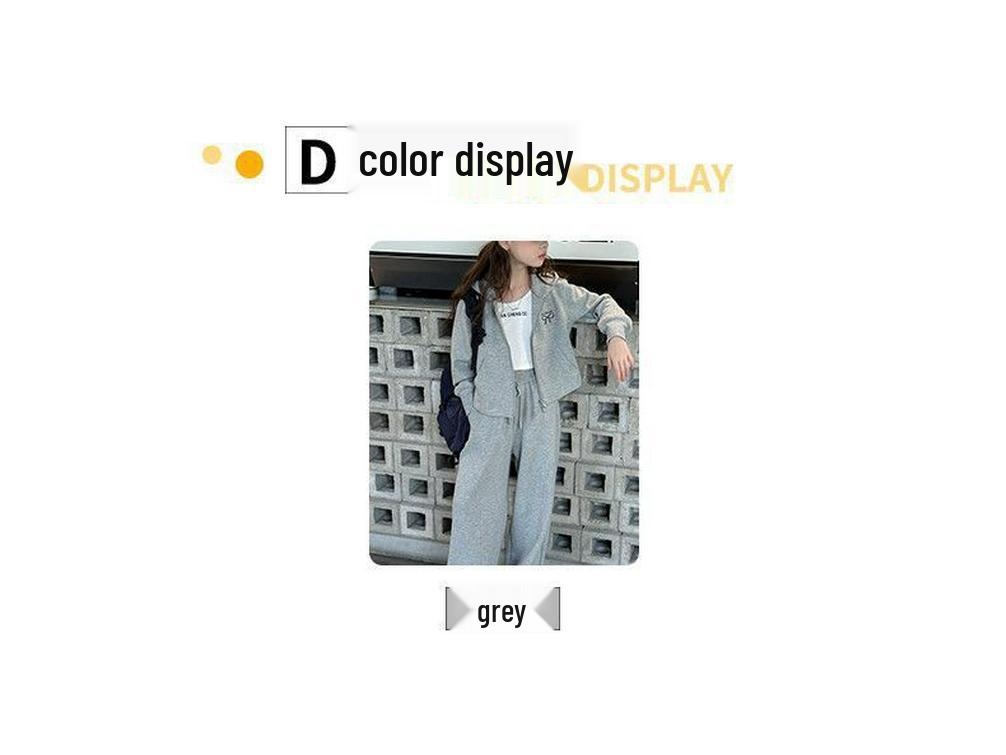 Dívčí podzimní módní set: 2025 Nový styl ležérní dvoudílný sportovní oděv