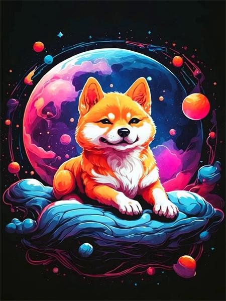 5D Diy Diamond Painting Dog Planet Full Square/Round Embroidery Mosaic Animals Starry Sky Home Decor