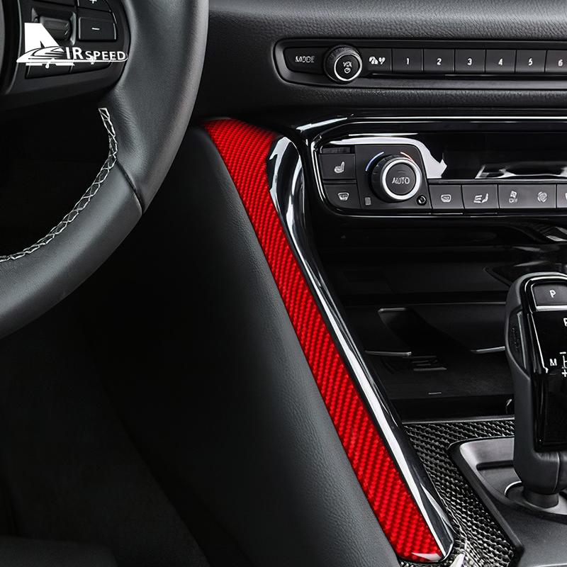 Real Carbon Fiber Sticker For Toyota Supra GR A90 A91 MK5 -  2024 2025 Car Gear Side Strip Interior Trim Accessories