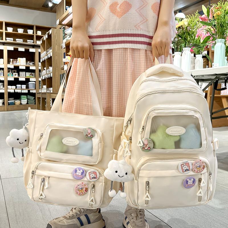Tutorial Bag Tutorial Bag Carrying Book Bag Girls and Children Primary School Students Letter Pain Bag