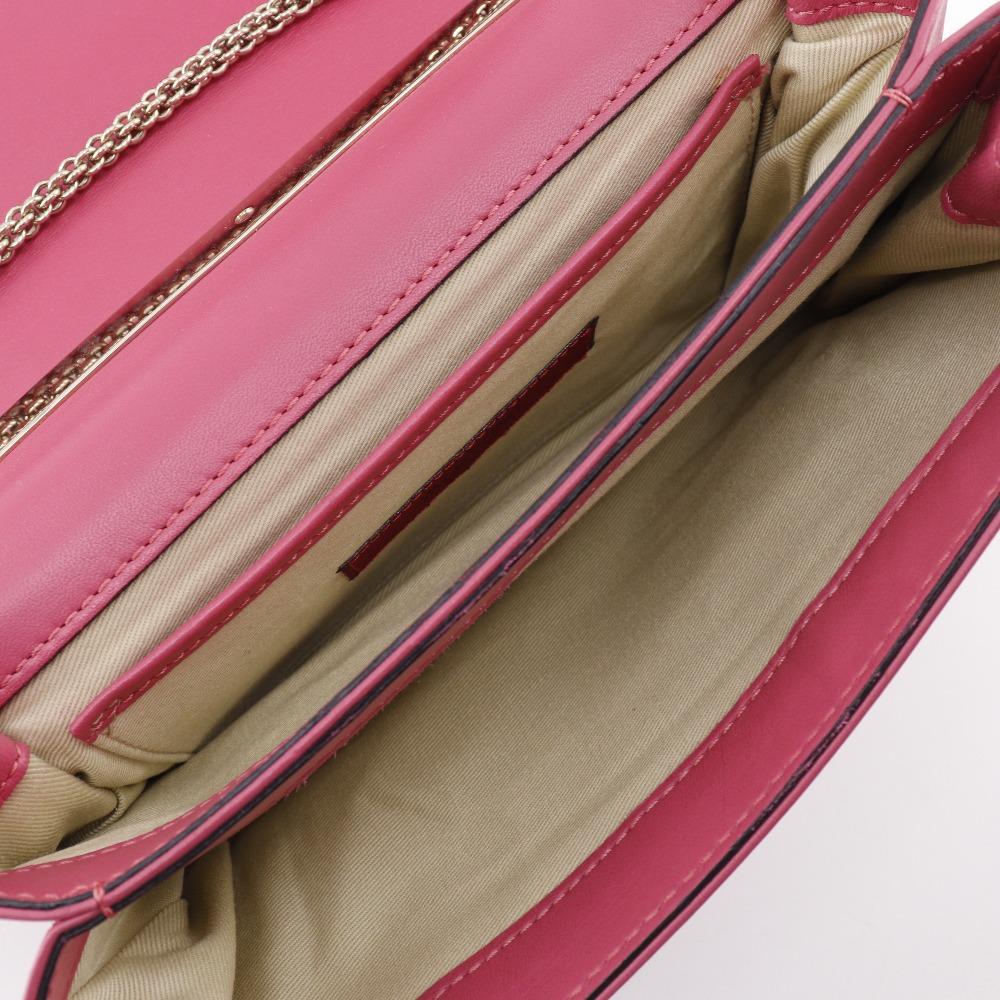 Valentino VaVaVoom Shoulder Bag Rock studs ChainShoulder pink lambskin Women Used