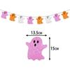 Black Spider Ghost Bat Halloween Bat Banners Funny Halloween Party Banner  Room Party Decor