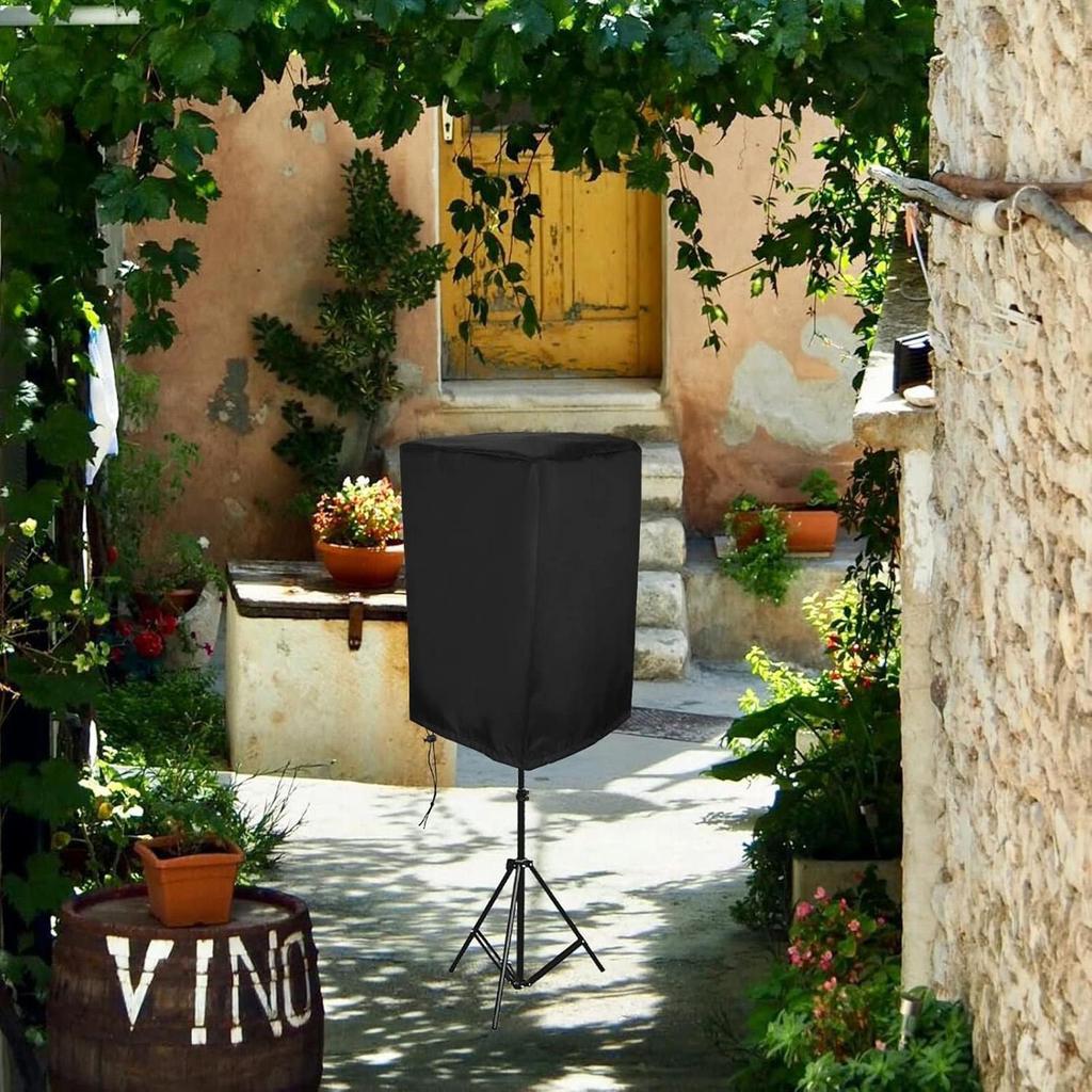Waterproof DJ Patio Speaker Stand Covers UV Protection Dustproof Outdoor Cover 8/10/12/15 Inch Powered  600D Oxford Cloth