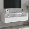 Vidaxl Ścienna Szafka Tv, Biała, 100X30X30 Cm