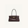 Baguette bag new a shoulder armpit bag leather niche design briefcase