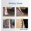 D-Shape Door Rubber Seal Strip Weatherstrip 3M Self Adhesive Hollow For Car Truck Motor Door Cover Trunk (Black, 26.25 Feet)