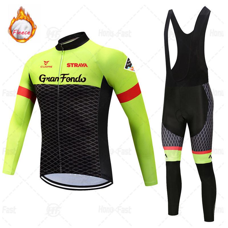 2026 Winter Fleece Bike Jersey Tour De France Version Men's Cycling Jersey Long-sleeved Winter Cycling Jersey
