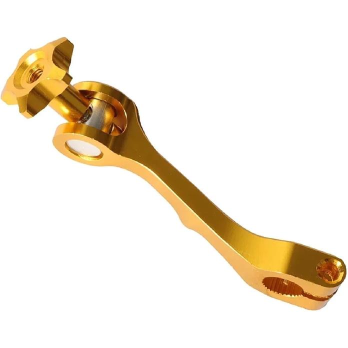 Universal CNC Motorcycle Rocker Arm Rear Brake Tension Lever Adjustable Fit for Dirt Bike(Gold)