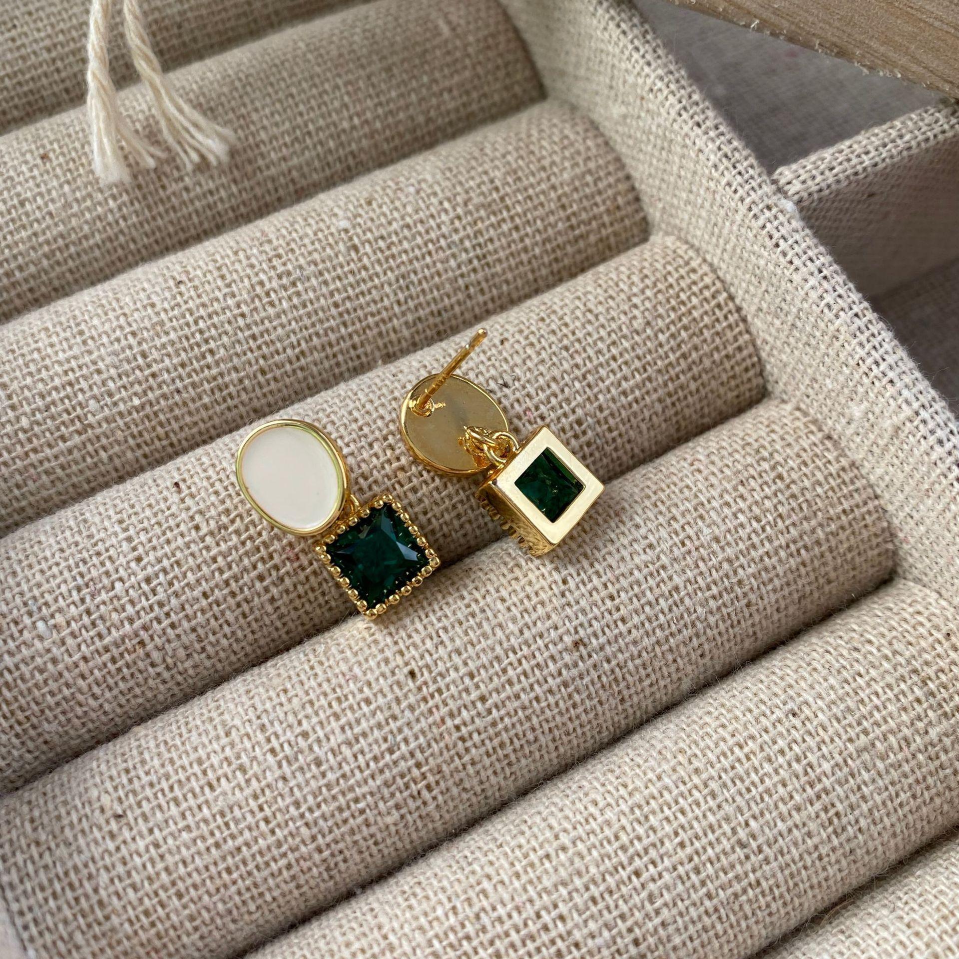 

Изысканные серьги с капельной глазурью в стиле натурального камня, повседневные универсальные высококачественные серьги для женщин