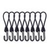 FINGOOO Stretch Cord Twin Hooks Rubber Set of 8 Tent
