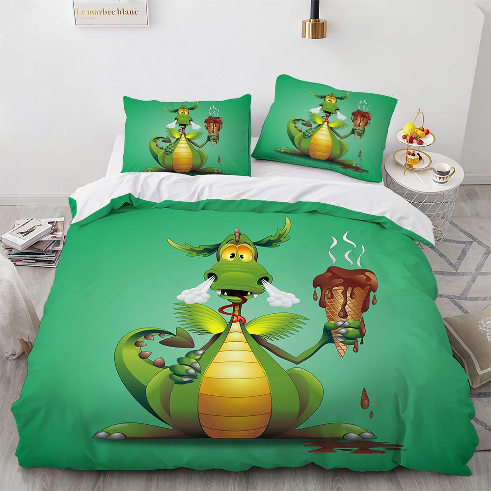 Mikroorganismus Bakterie Povlak na přikrývku Ložní souprava Na zimu Malé monstrum Patogen Být divoký s barvami Sada povlaku na přikrývku 3D