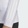 Adidas Stretch Long Sleeve Polo Shirt Solid Logo Golf Women Tops White HZ6107