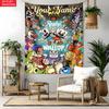 Cuphead Custom Name Tapestry Personalized Wall Art Hanging Bohemian Home Decor for Bedroom Dorm Living Room
