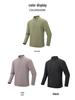 Bird House Style Men's Autumn/Winter Long Sleeve Round Neck Half-Zip Sweatshirt, Elastic and Warm for Outdoor Sports