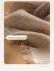 Women's 100% Pure Cashmere Herringbone Scarf with Tassels - Solid Color, Fine Spun, Water-Soluble, New Spring/Autumn Style.