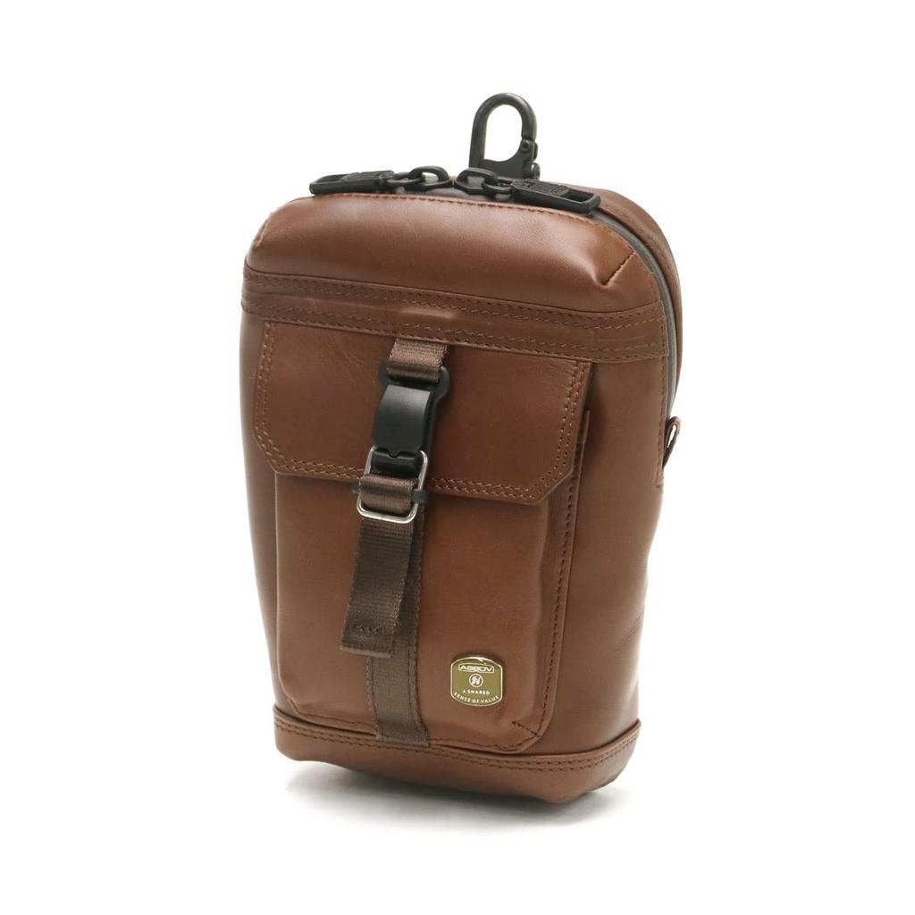 ASSOB Habit Shoulder Series Water Proof JES Leather Porch, Chocolate, 072100-23