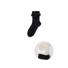 Breathable Lolita Stockings Black White JK Mid-calf Socks Lace-trimmed Stockings  For Women Girls