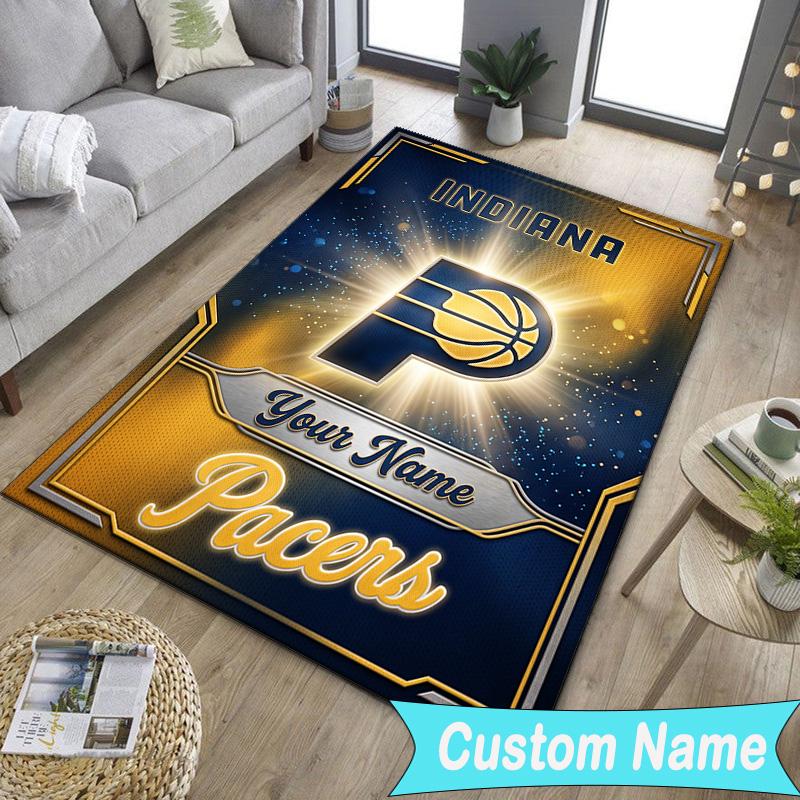 Custom NamePacers Basketball Team Carpet, Indoor Rug, Chair Rug, Living Rooms, Doormat Made From Polyester Home Decor Birthday Christmas Gifts