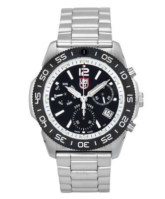 Pacific Diver Chronograph Edelstahl schwarzes Zifferblatt Quarz XS.3141.M 200M Herrenuhr
