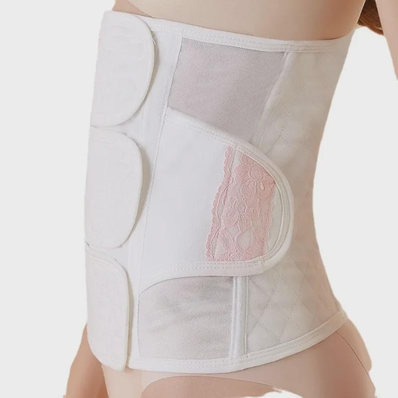 Prodyšný bavlněný gázový poporodní břišní pás pro přirozený porod