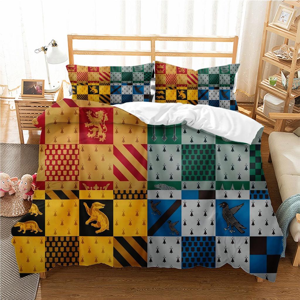 Bedding Four-Piece Set, Digital Printing Bedding, Football Basketball Quilt Cover Printing
