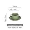 OLOEY Retro Bone China Coffee Cup and Saucer Set