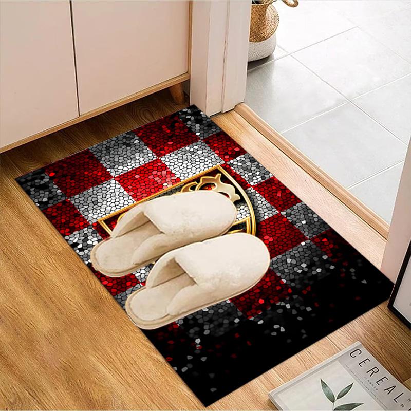 Vfb Fc Crest Printed Office Carpet Chair Cushion  Entryway Rug, Rugs for Living Room, Bedroom Christmas gifts