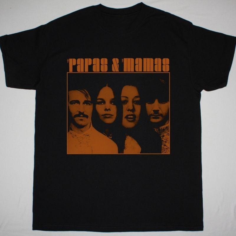 Vtg THE MAMAS AND THE PAPAS Cotton Black Unisex Shirt TT501 Unisex T-Shirt S