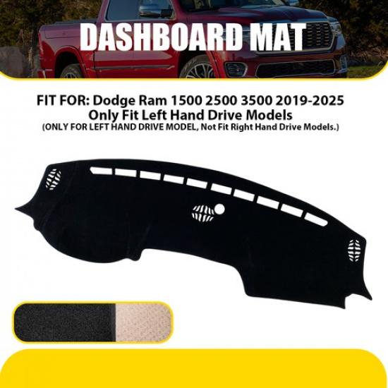 Dash Cover Dashmat Dashboard Carpet Fits -2025 Dodge Ram 1500 2500 3500 EXV